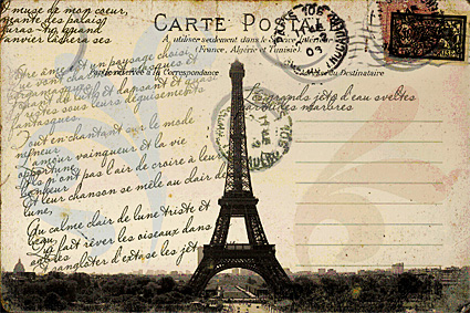  Postcards on Paris Vintage